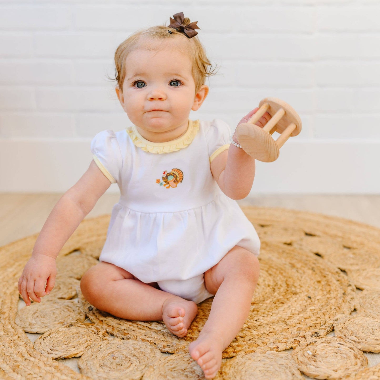 Thanksgiving Blessings Emb Ruffle Bubble
