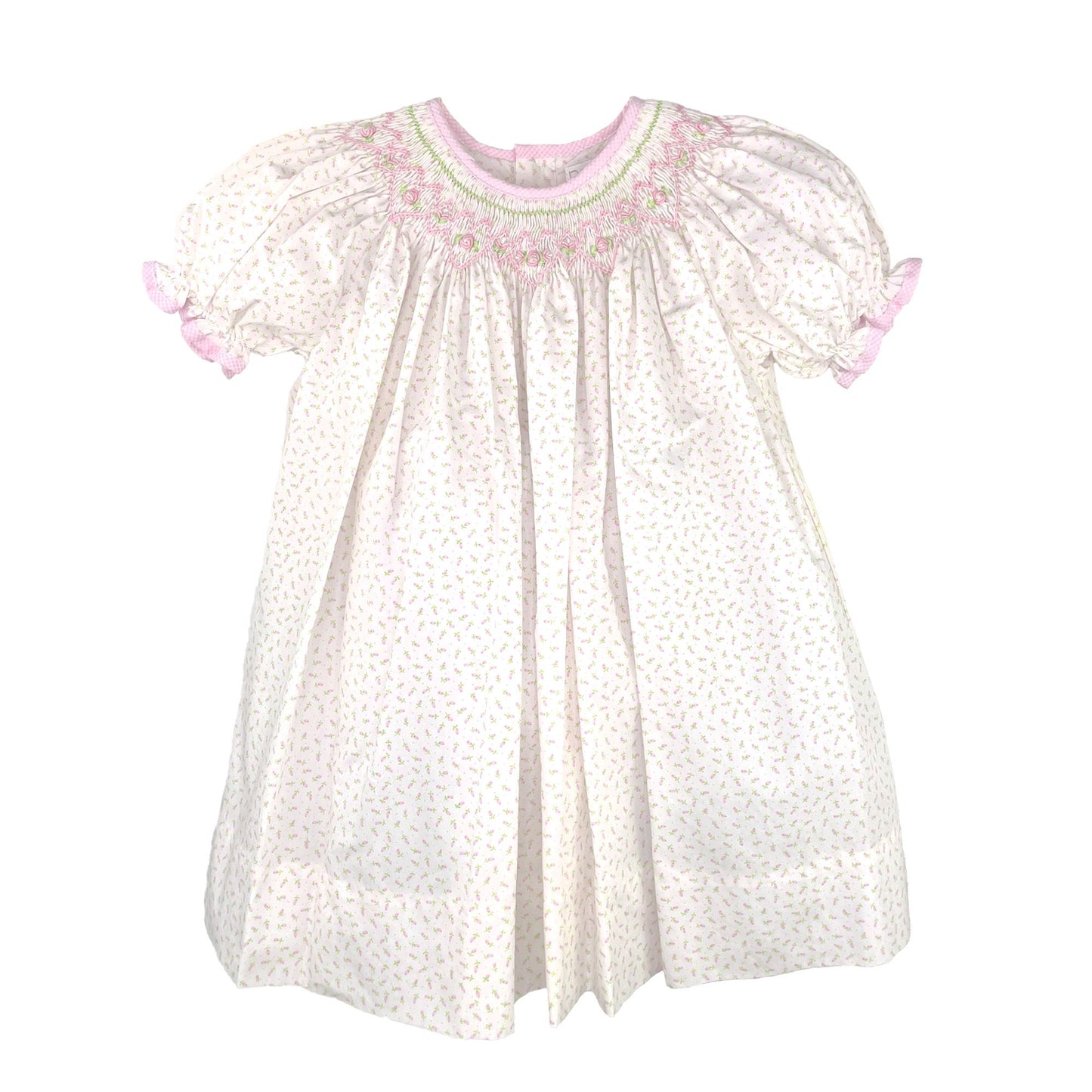 Pretty in Pink Smocked Bishop