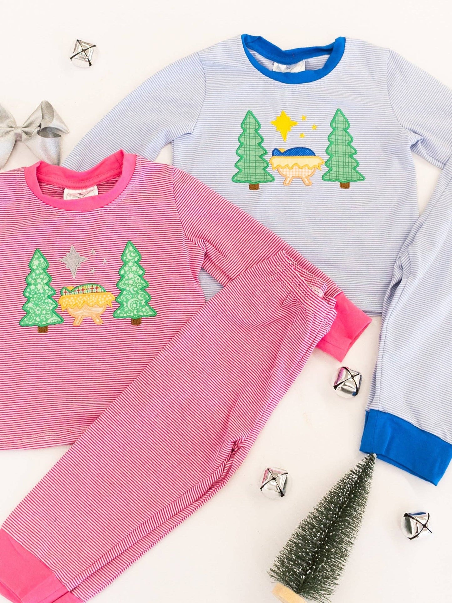 Silent Night Girls Pink PJ's