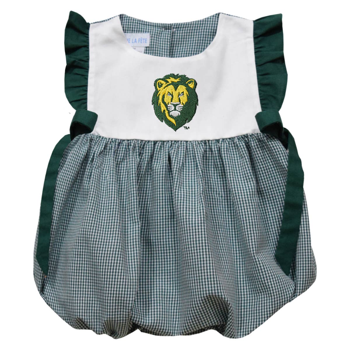 Lions Embroidered Hunter Green Girls Bubble