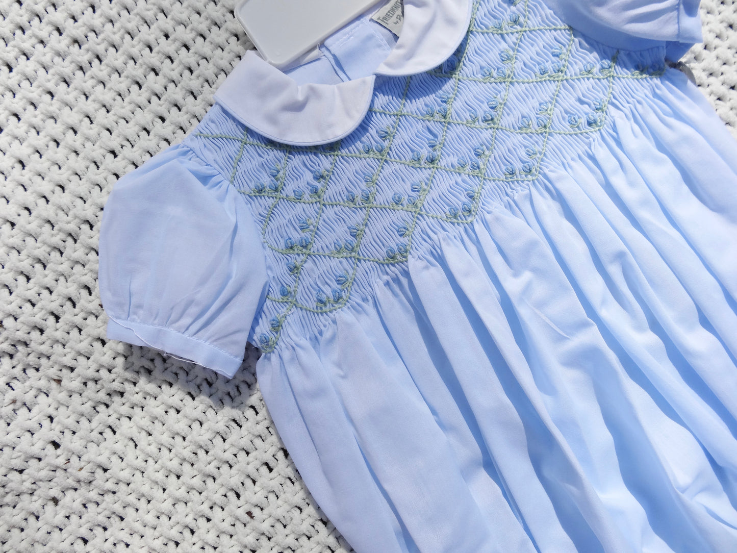 Rosebud Diamond Smocked Dress