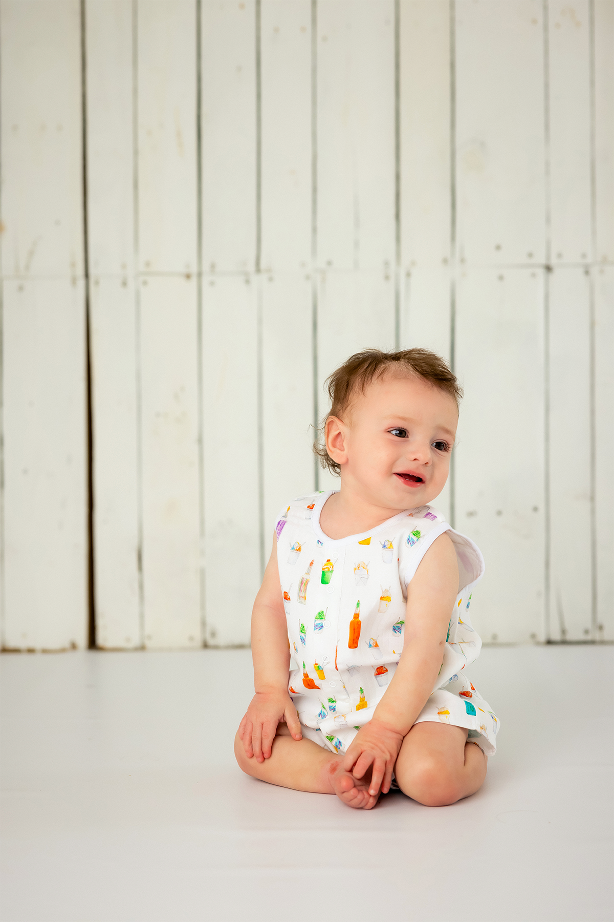 Sugar, Ice, & Everything Nice Organic Muslin Shortalls