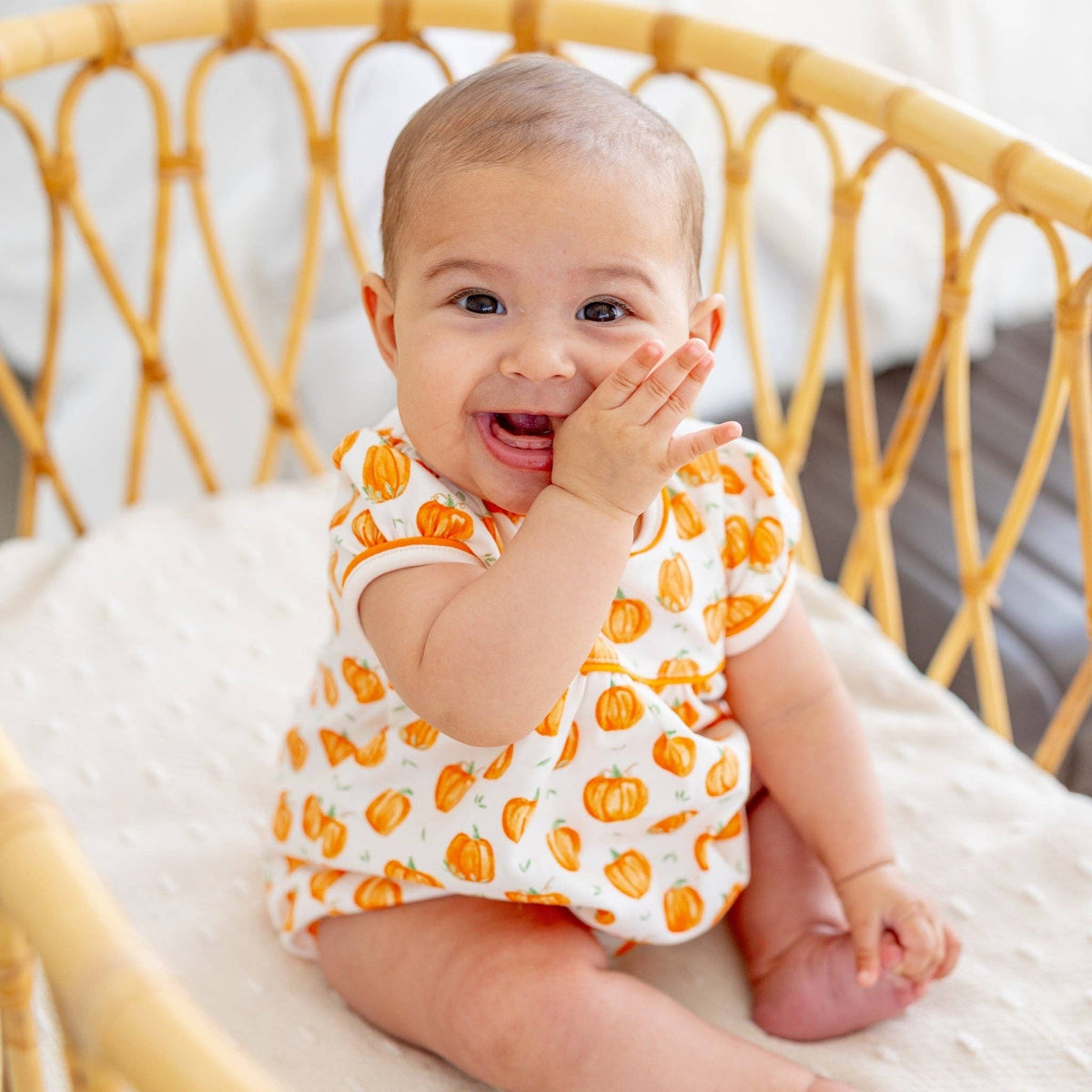 Pumpkin Grove Short Sleeve Girl Bubble