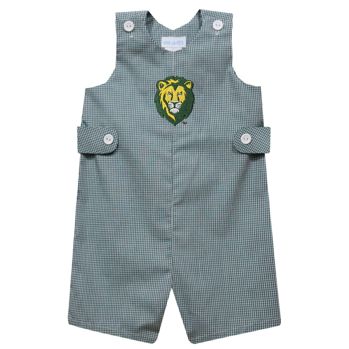 Lions Embroidered Hunter Green Boys Jon Jon