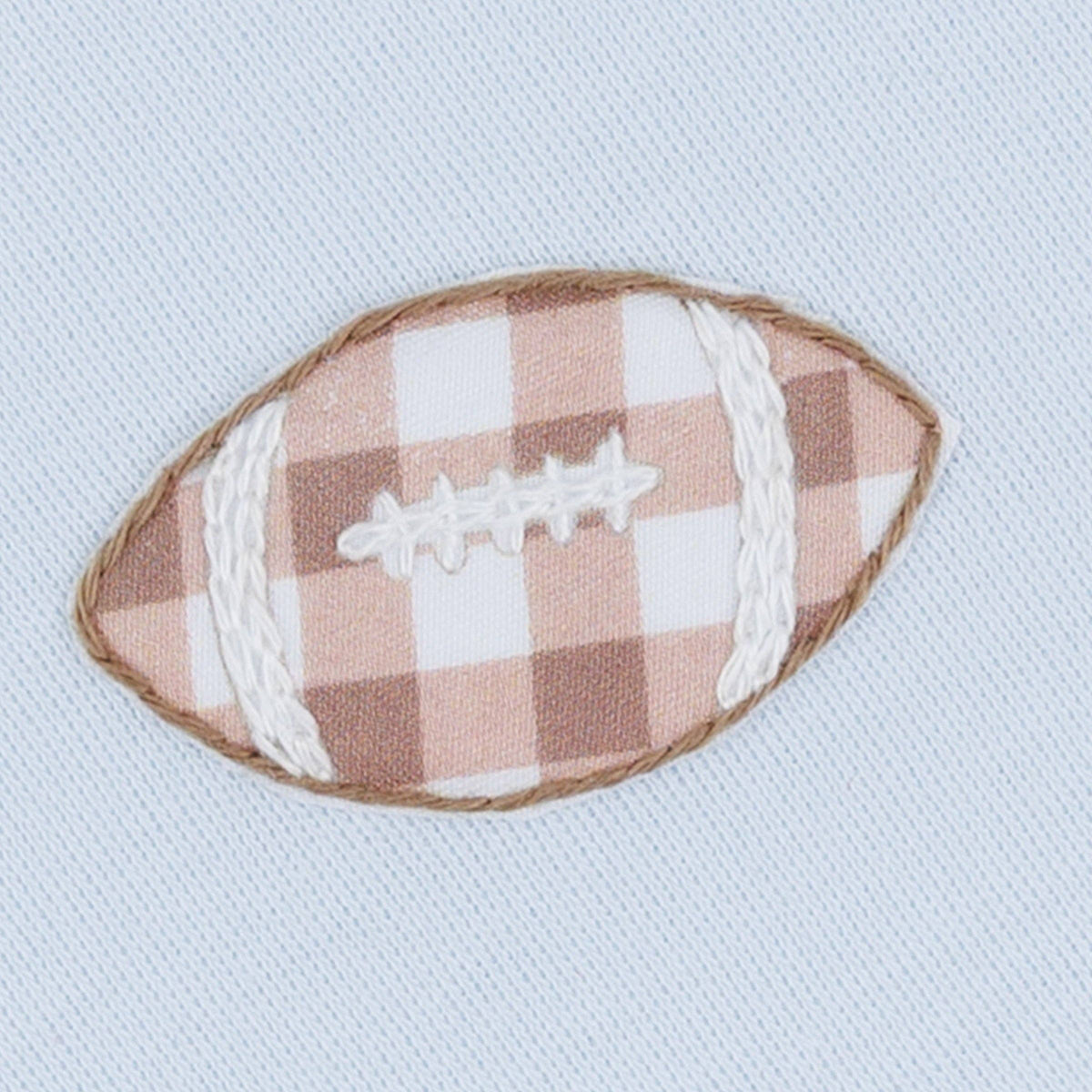 Tiny Tailgater Hand-Embroidered Bubble - Light Blue