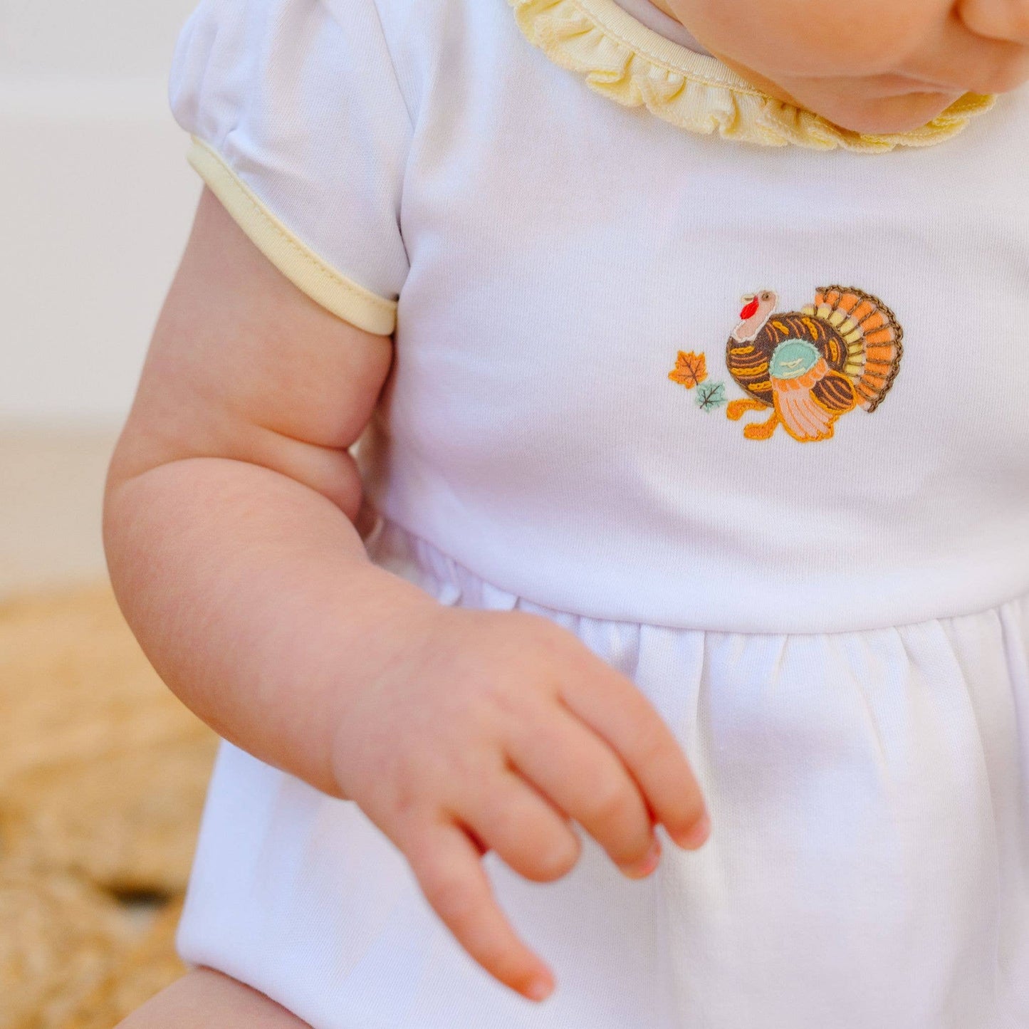 Thanksgiving Blessings Emb Ruffle Bubble