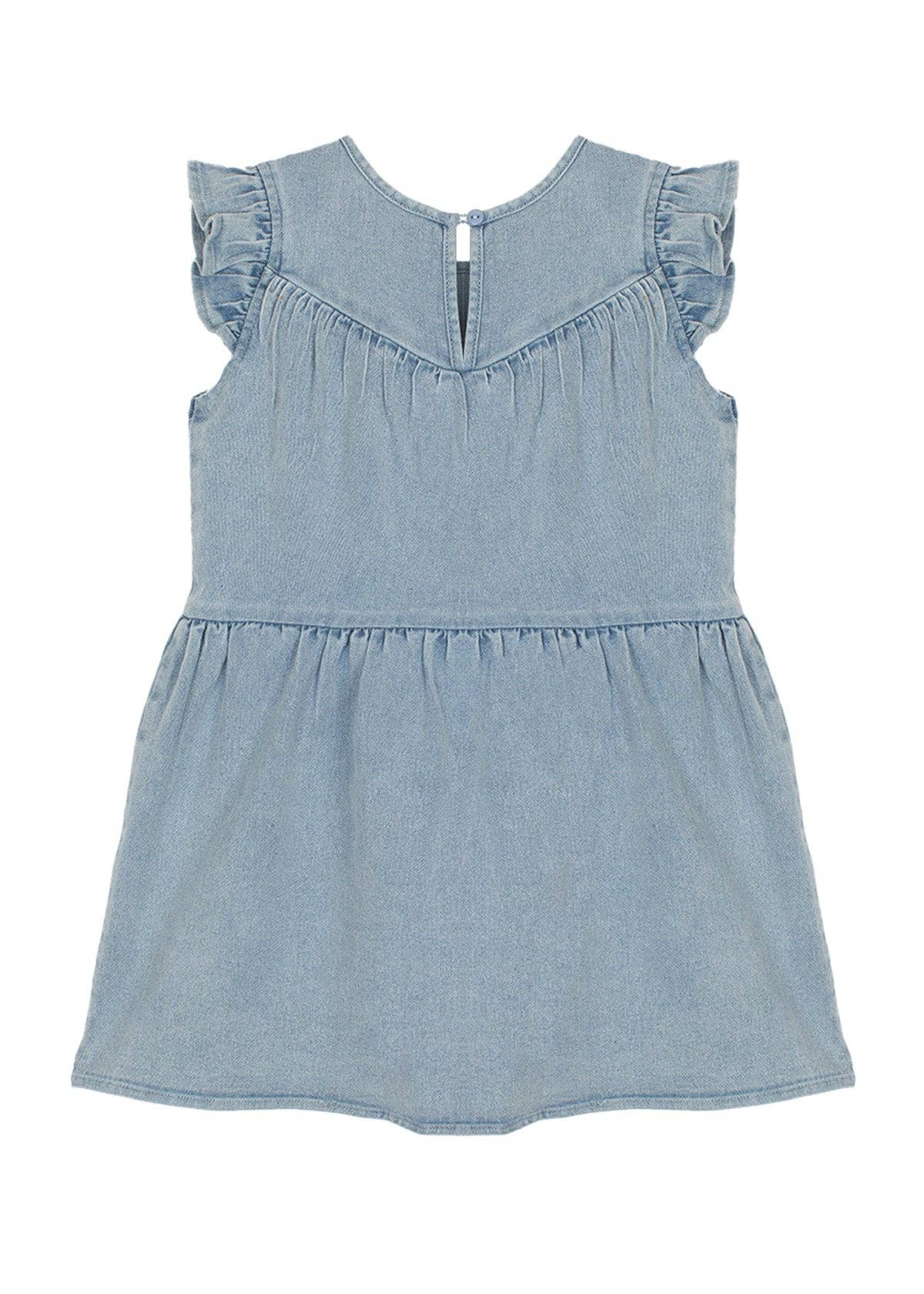 Sunset Fields Flutter Sleeve Dress