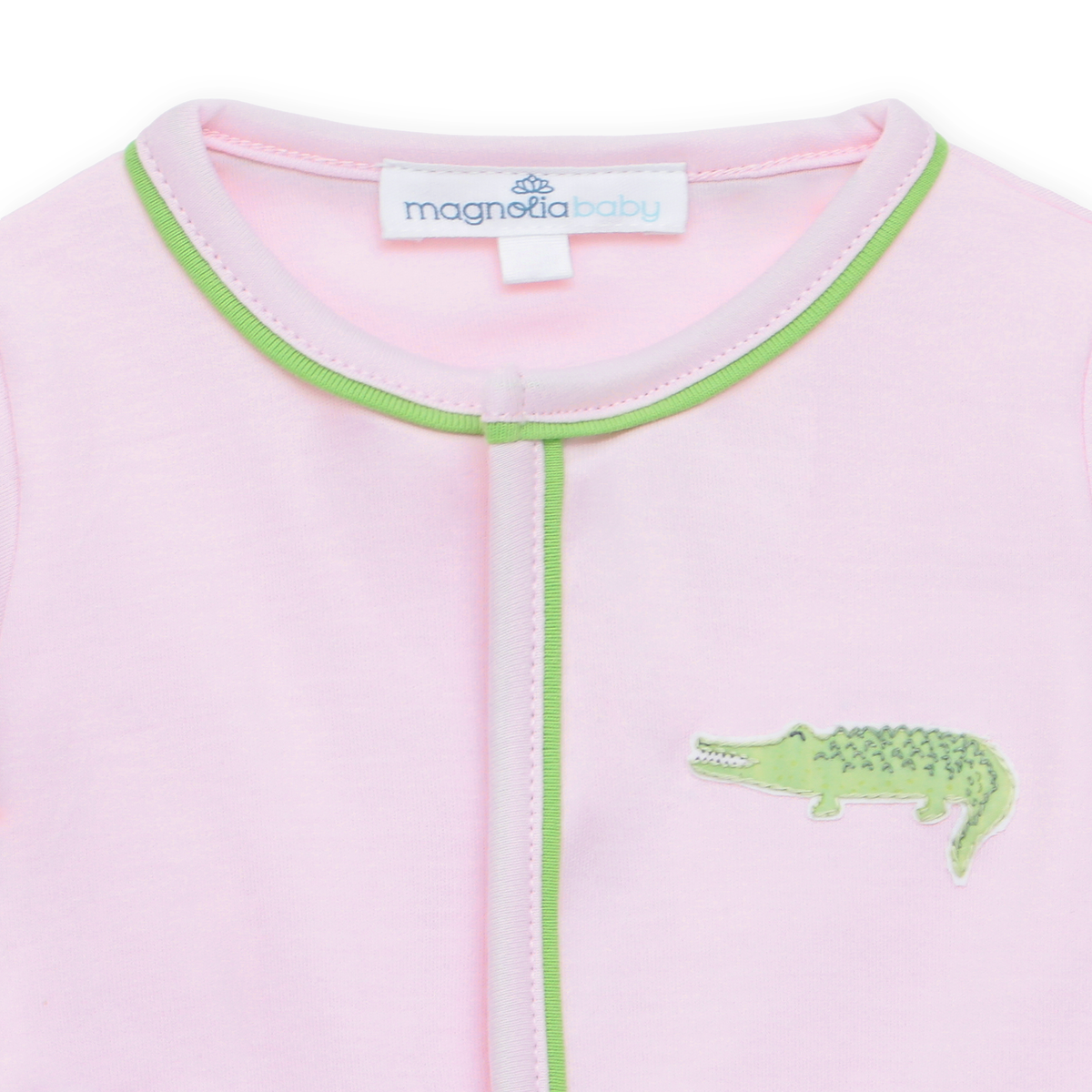 Bayou Baby Ruffle Footie - Pink