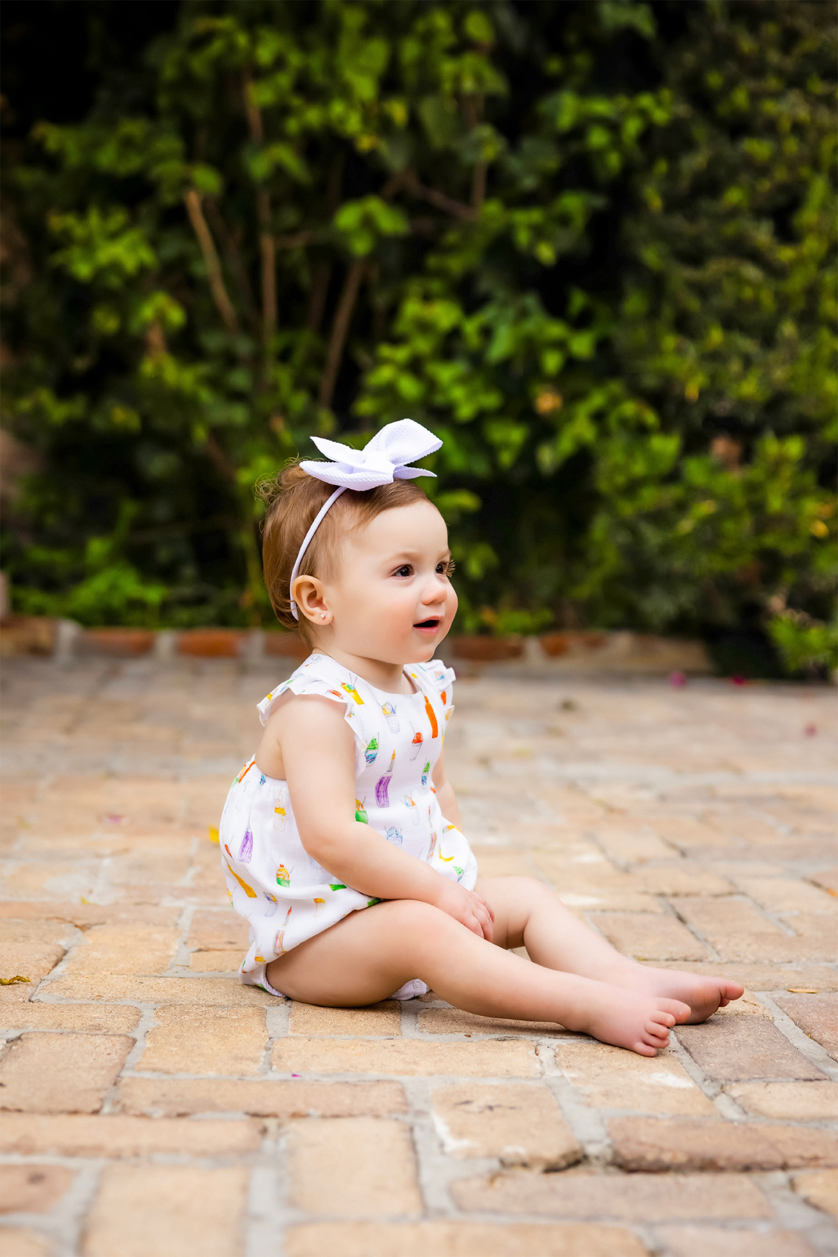 Sugar, Ice, & Everything Nice Organic Muslin Bubble Sunsuit