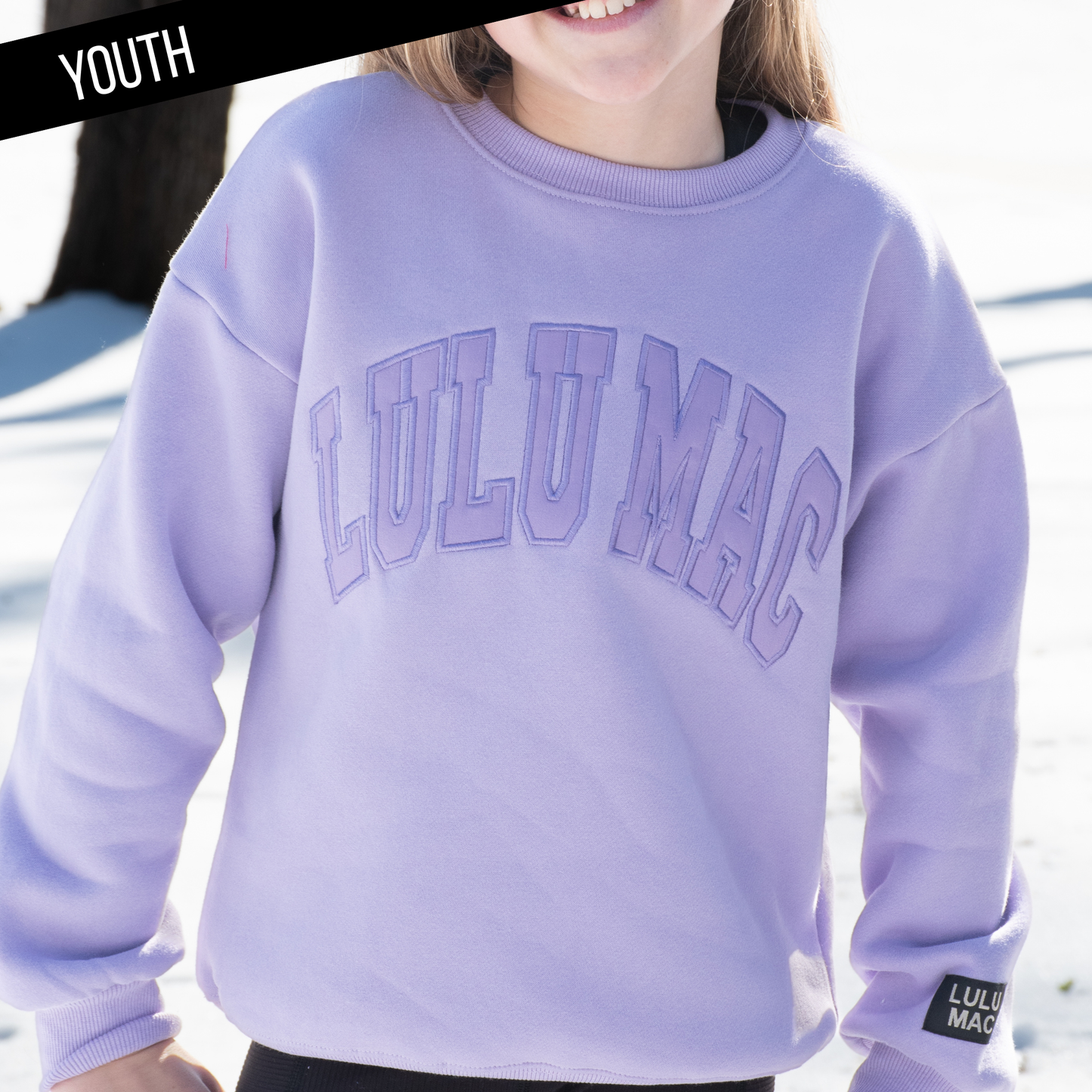 LULU MAC Sweatshirt Youth in Lavender