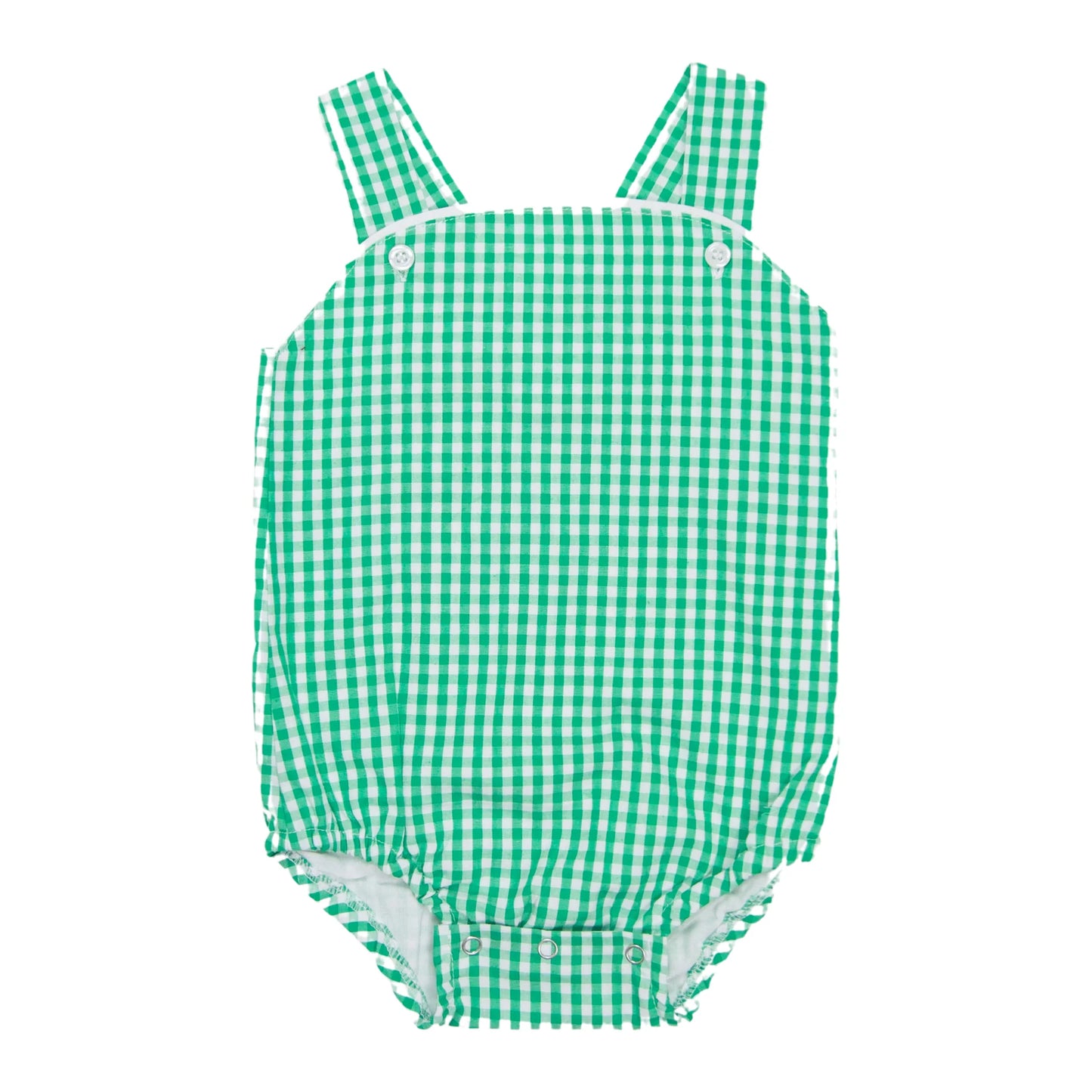 Unisex Gingham Sunsuit - Green