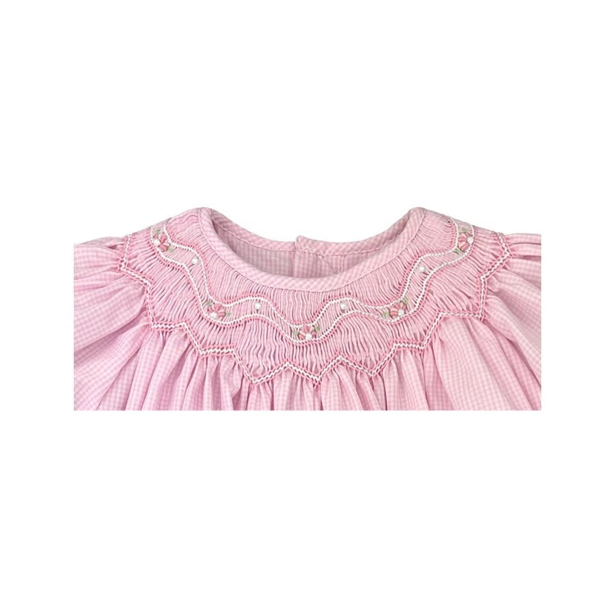 Smocked Bishop Dress Zig Zag with Bloomers