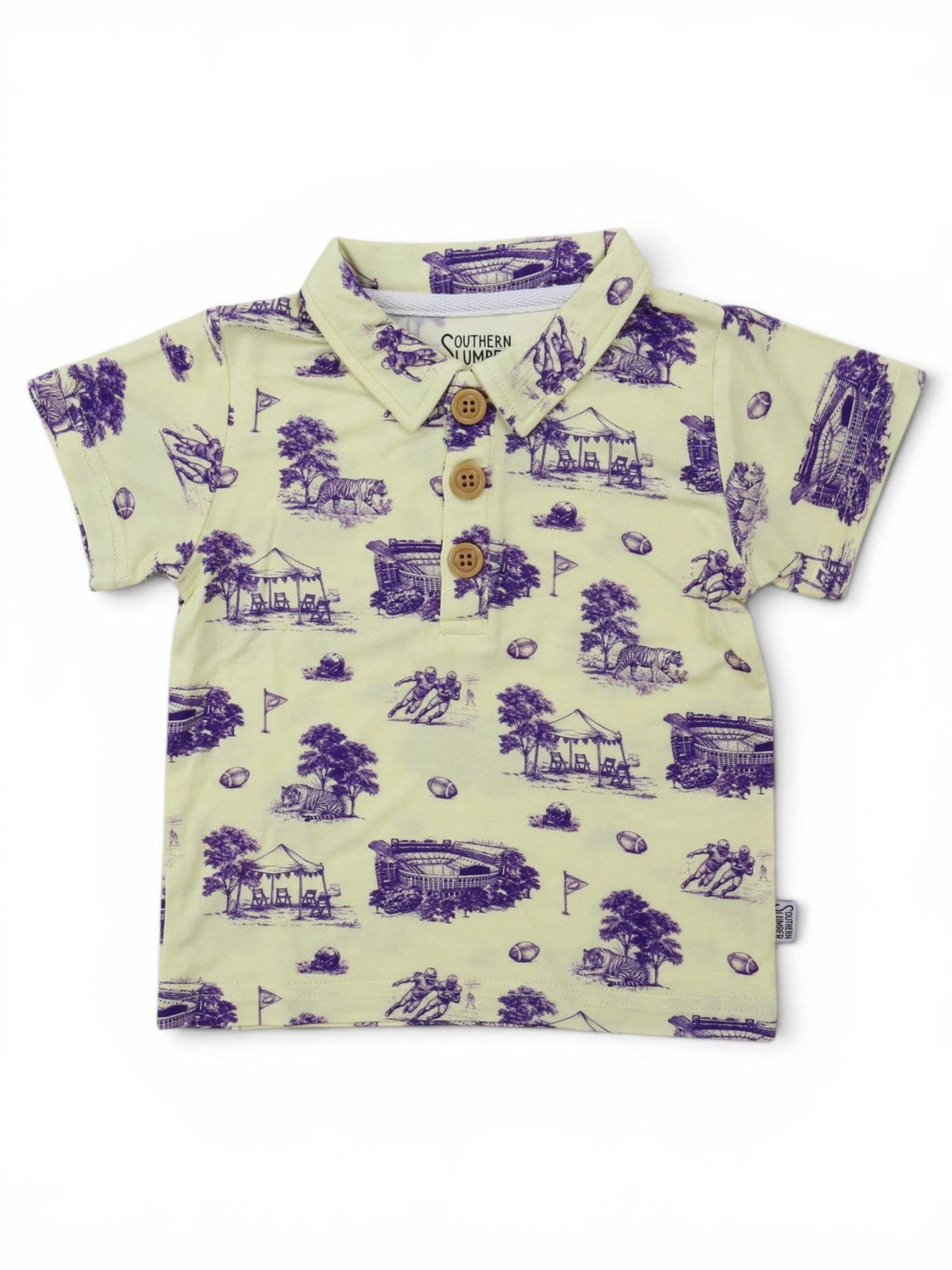 Tiger Toile Bamboo Polo