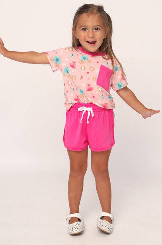 Princesses Bamboo Varsity Short Set - T-shirt & Shorts