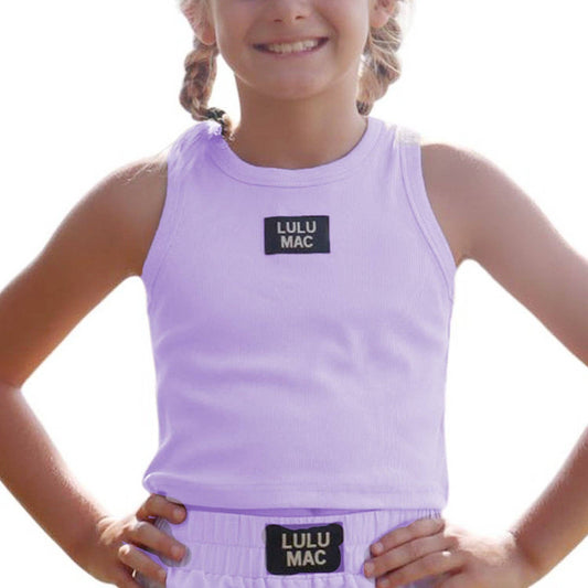 Lulu Mac Tank Kids in Lavender
