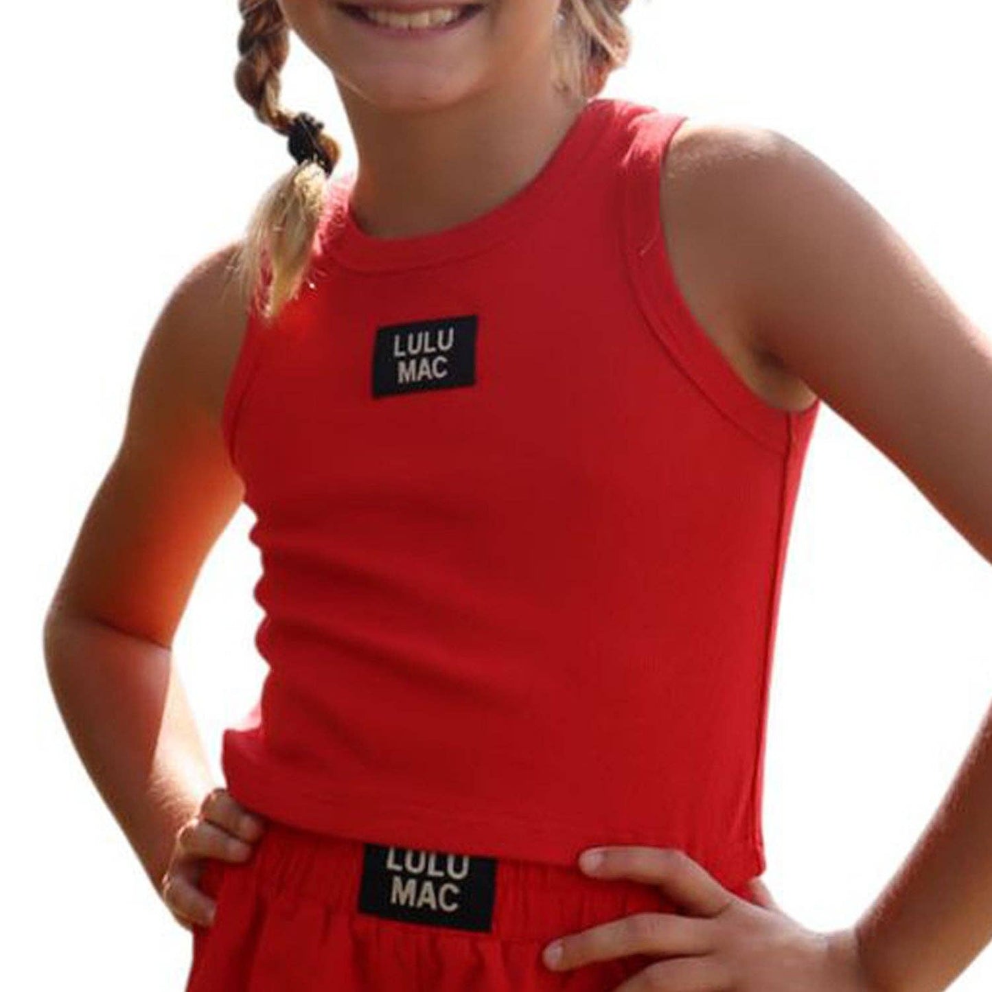 Lulu Mac Tank Kids in Red
