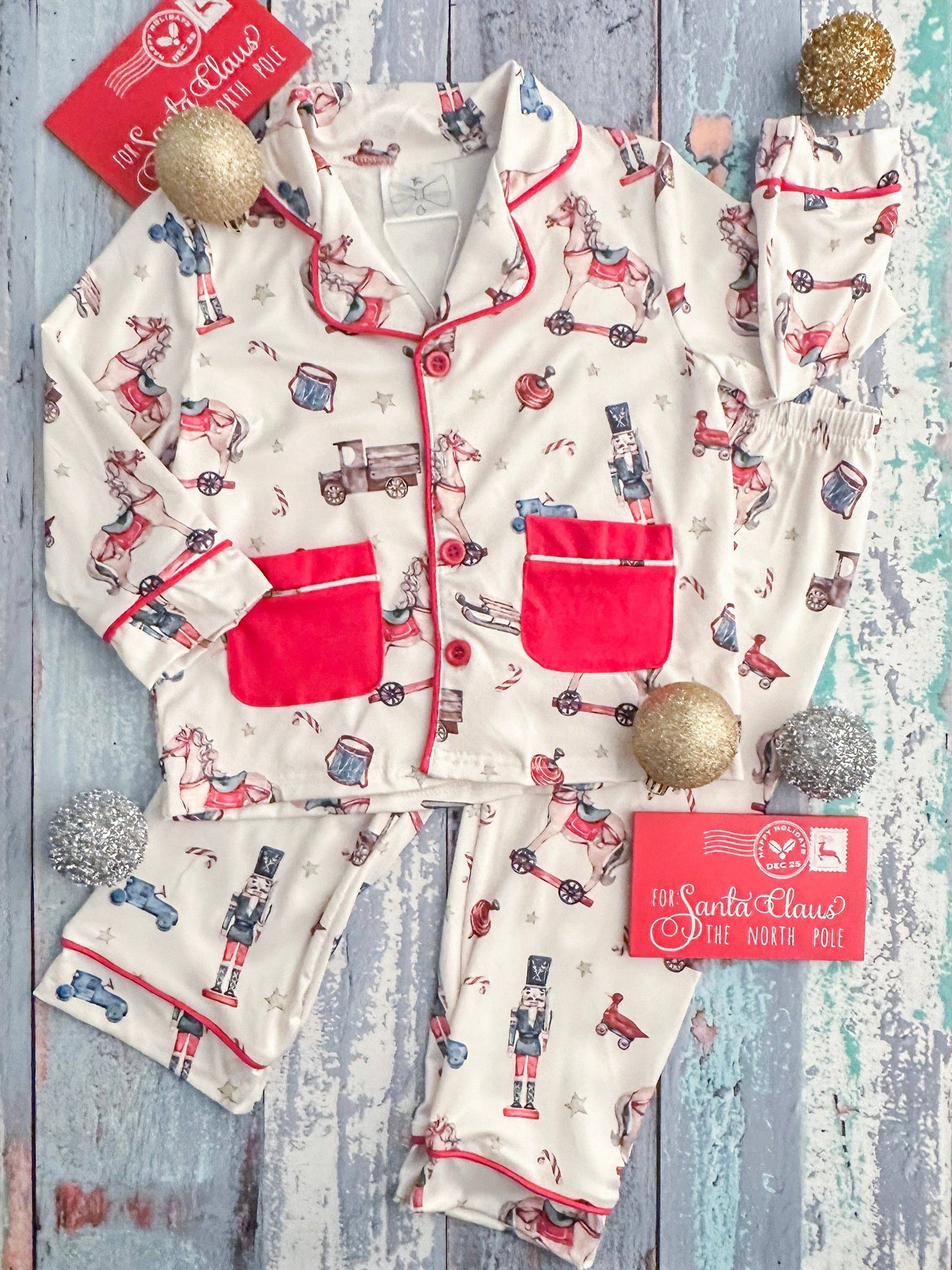 A Very Vintage Christmas Boy's Pajama Set
