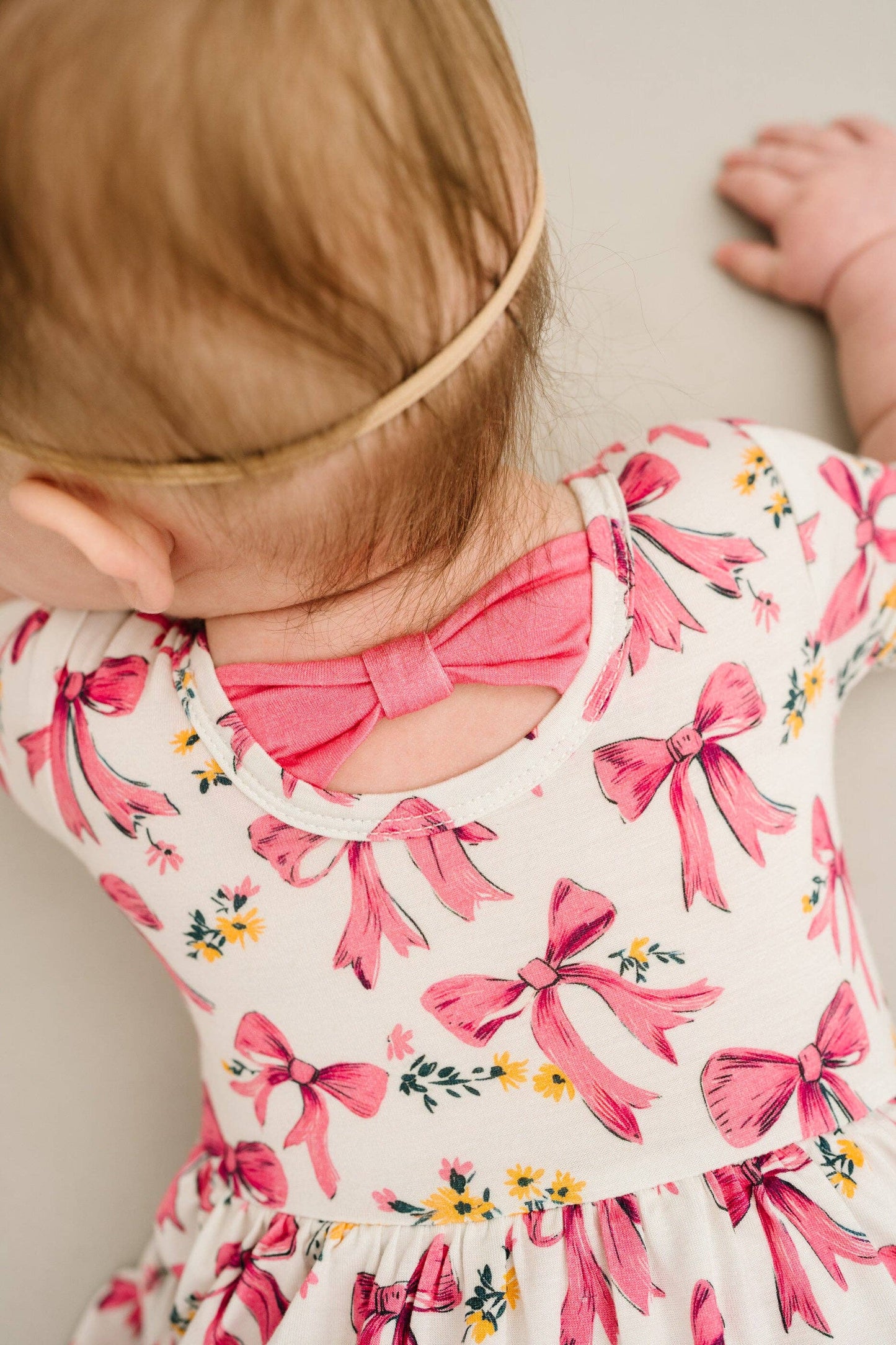 Bloom Bows Short Sleeve Bodysuit Bamboo Dress