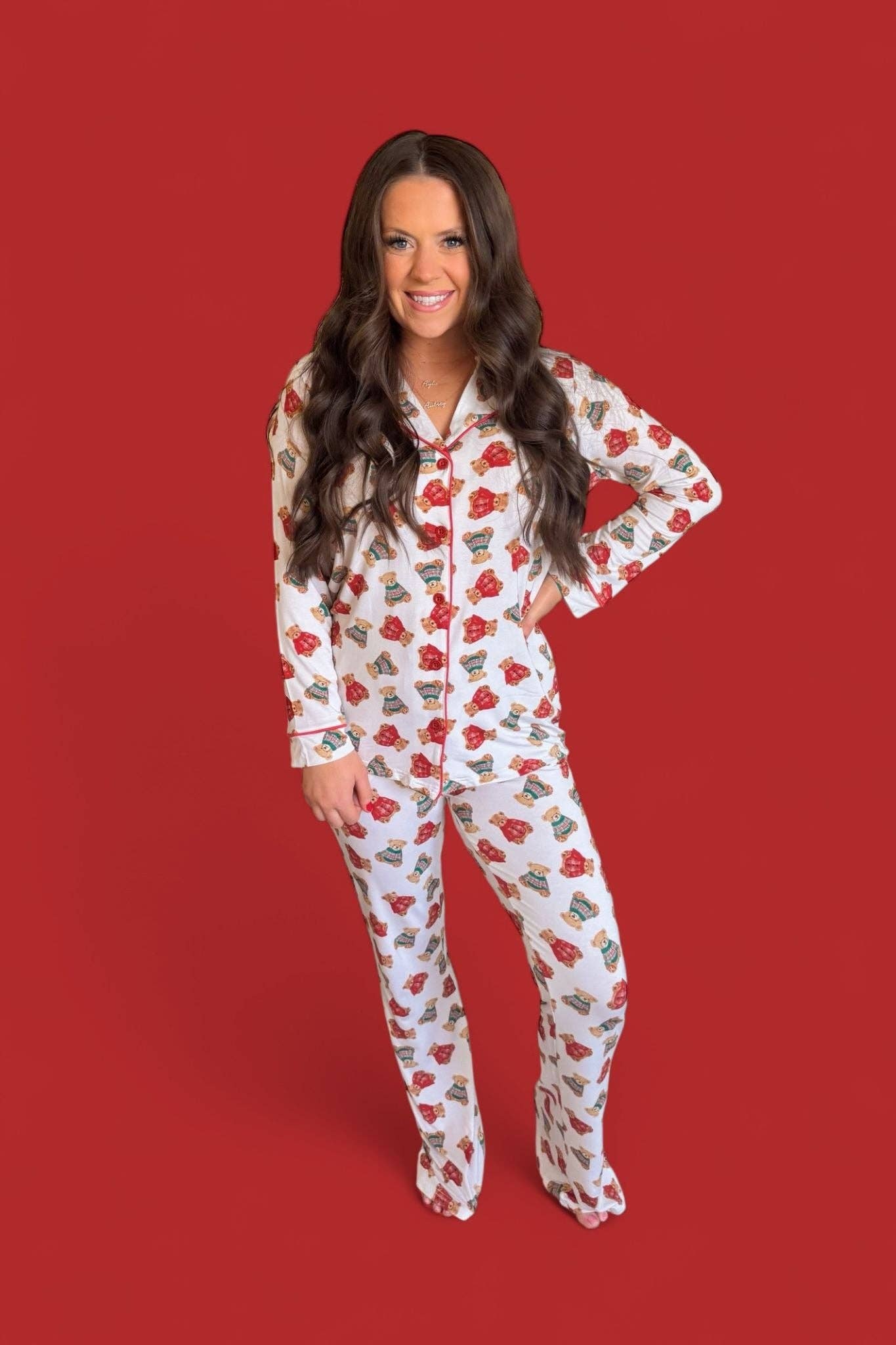 BEAR-Y COZY CHRISTMAS WOMEN'S DREAM FLARE SET