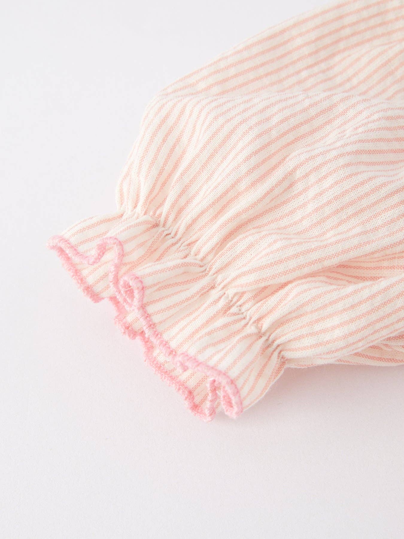 Valentine's Day Heart Smocked Embroidered Romper