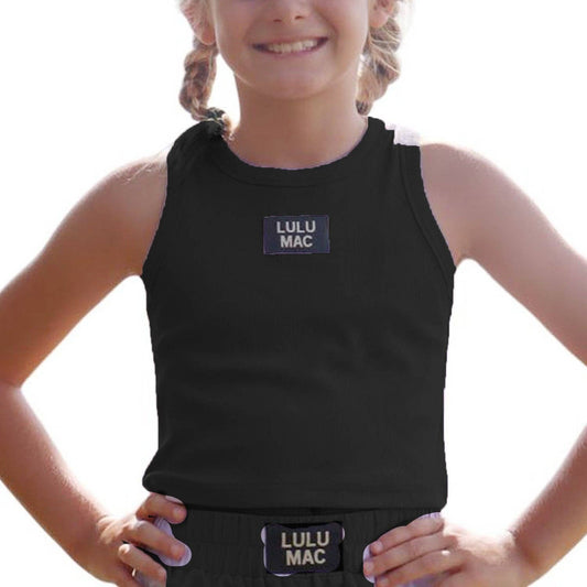 Lulu Mac Tank Kids in Black