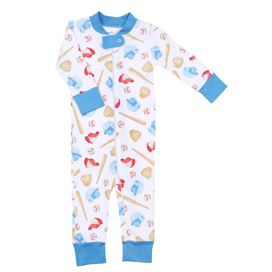 Field of Dreams Blue Zipper Pajamas