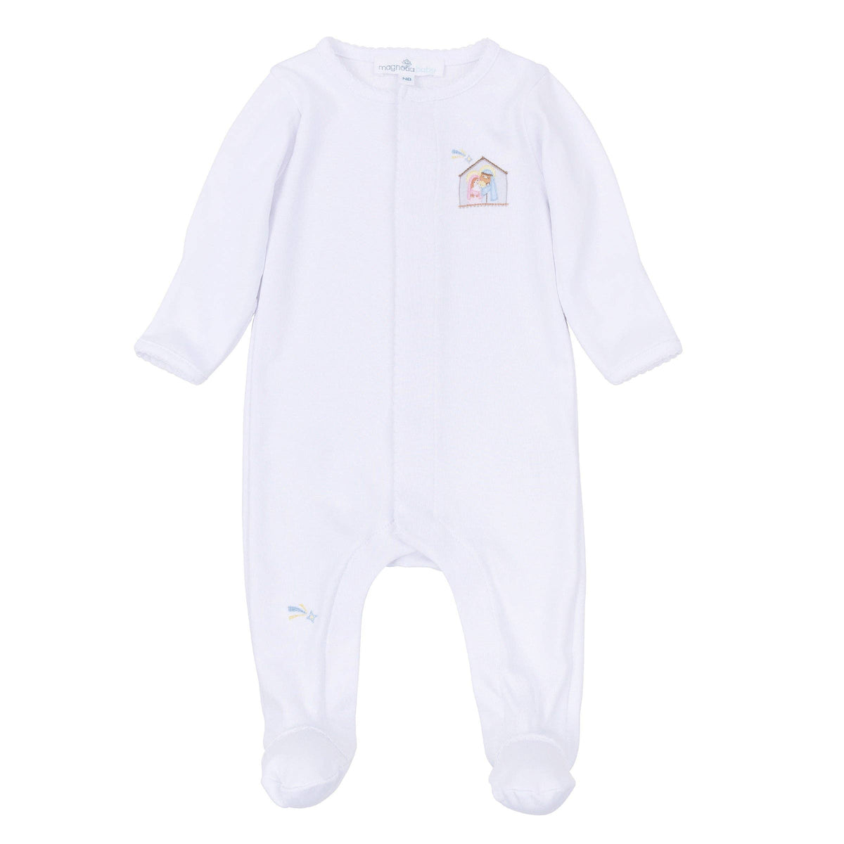 Little Manger Hand-Embroidered Footie