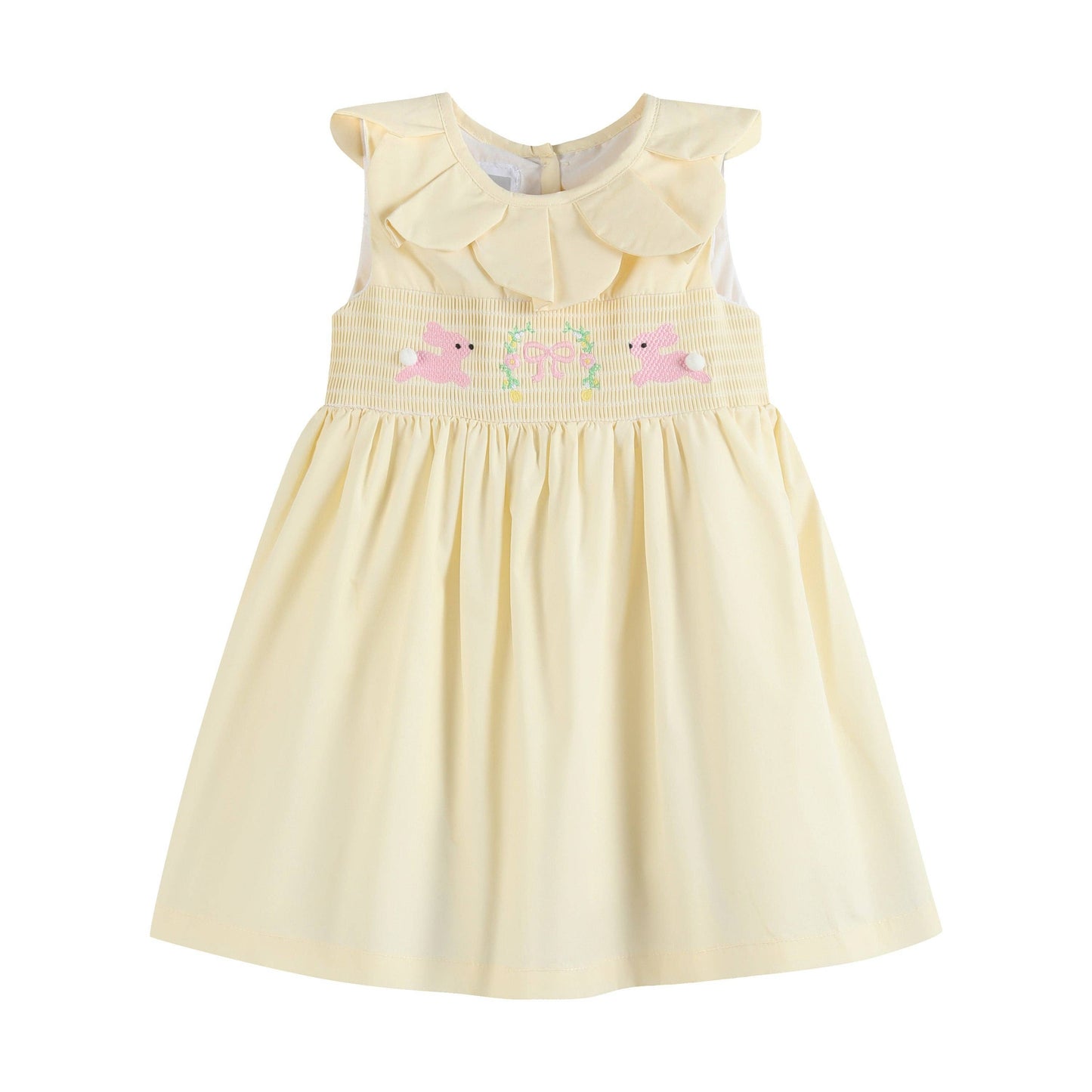 Petal Collared Smocked Dress