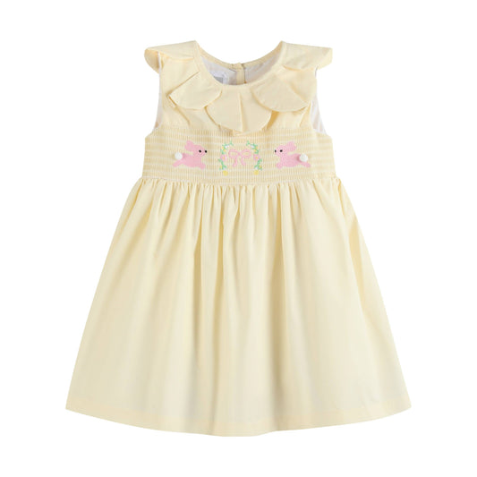 Petal Collared Smocked Dress