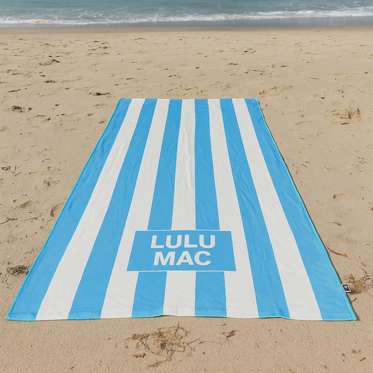 Lulu Mac Darby Beach Towel in Blue