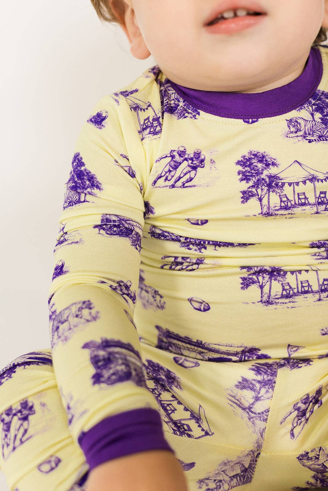 Tiger Toile 2 Piece Bamboo Pajama Set