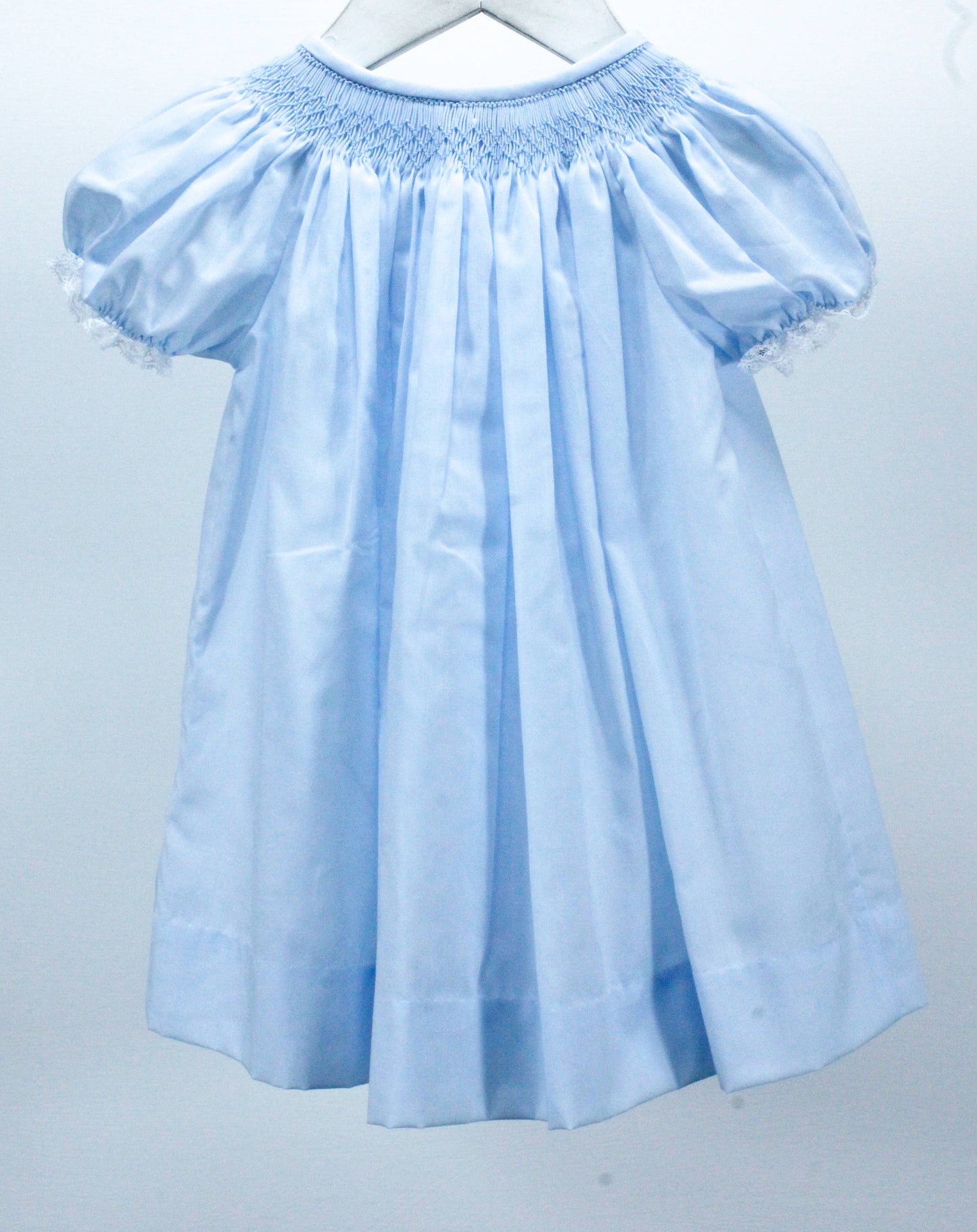 Blue Geometric Flowers Sophia Dress Classic