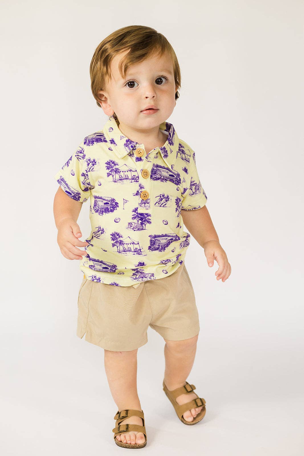 Tiger Toile Bamboo Polo
