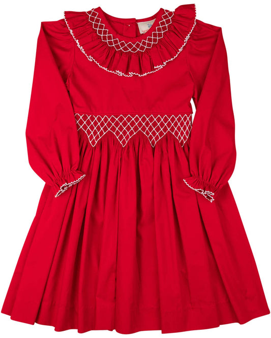 Red Smocked Dress