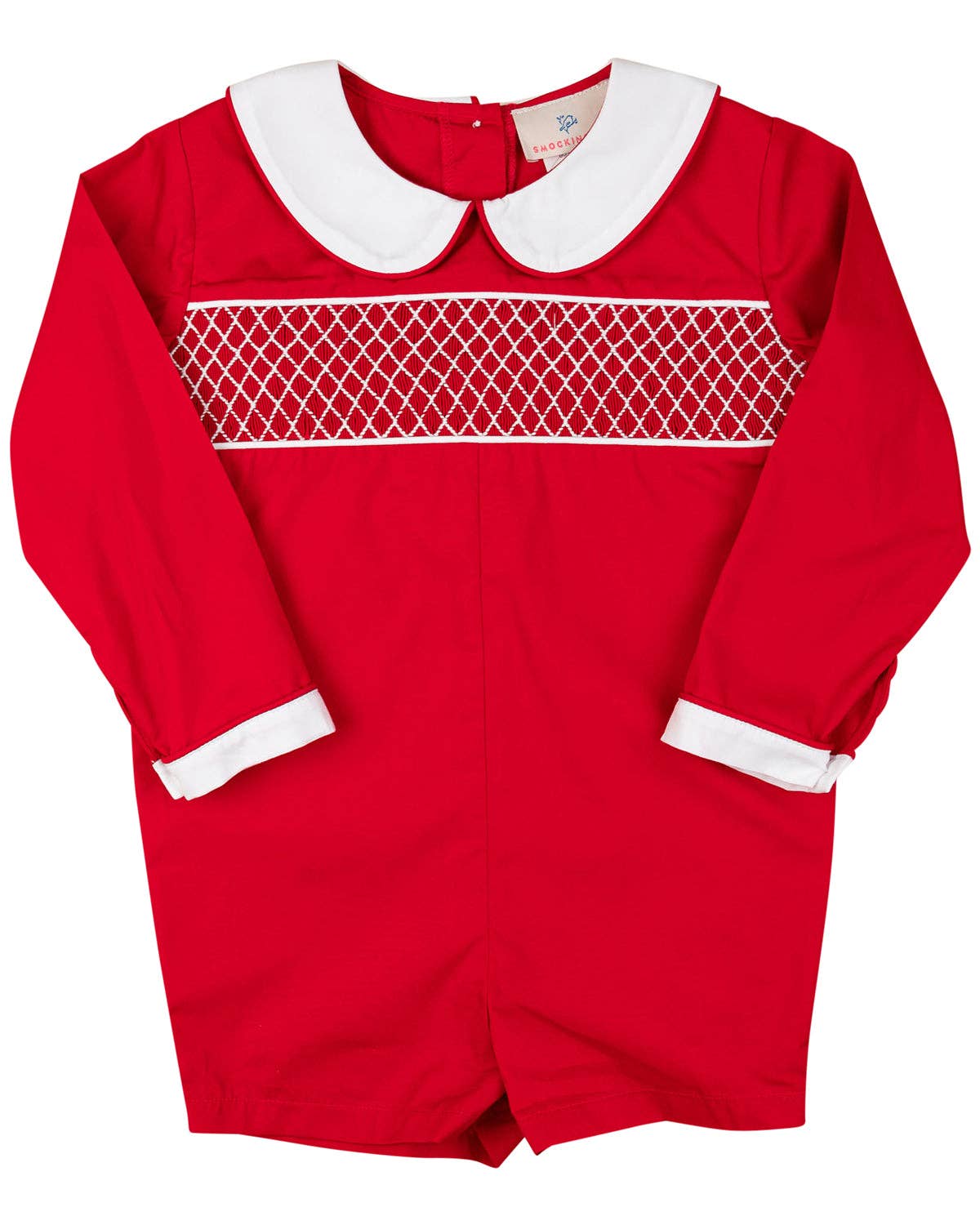 Red Smocked Shortall