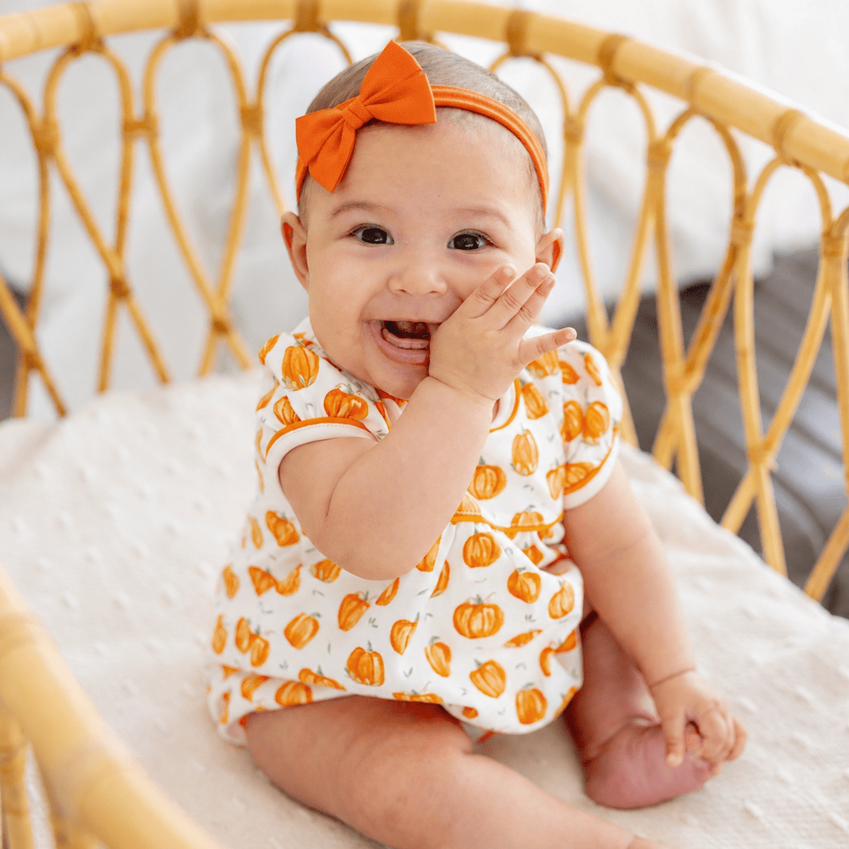 Pumpkin Grove Short Sleeve Girl Bubble