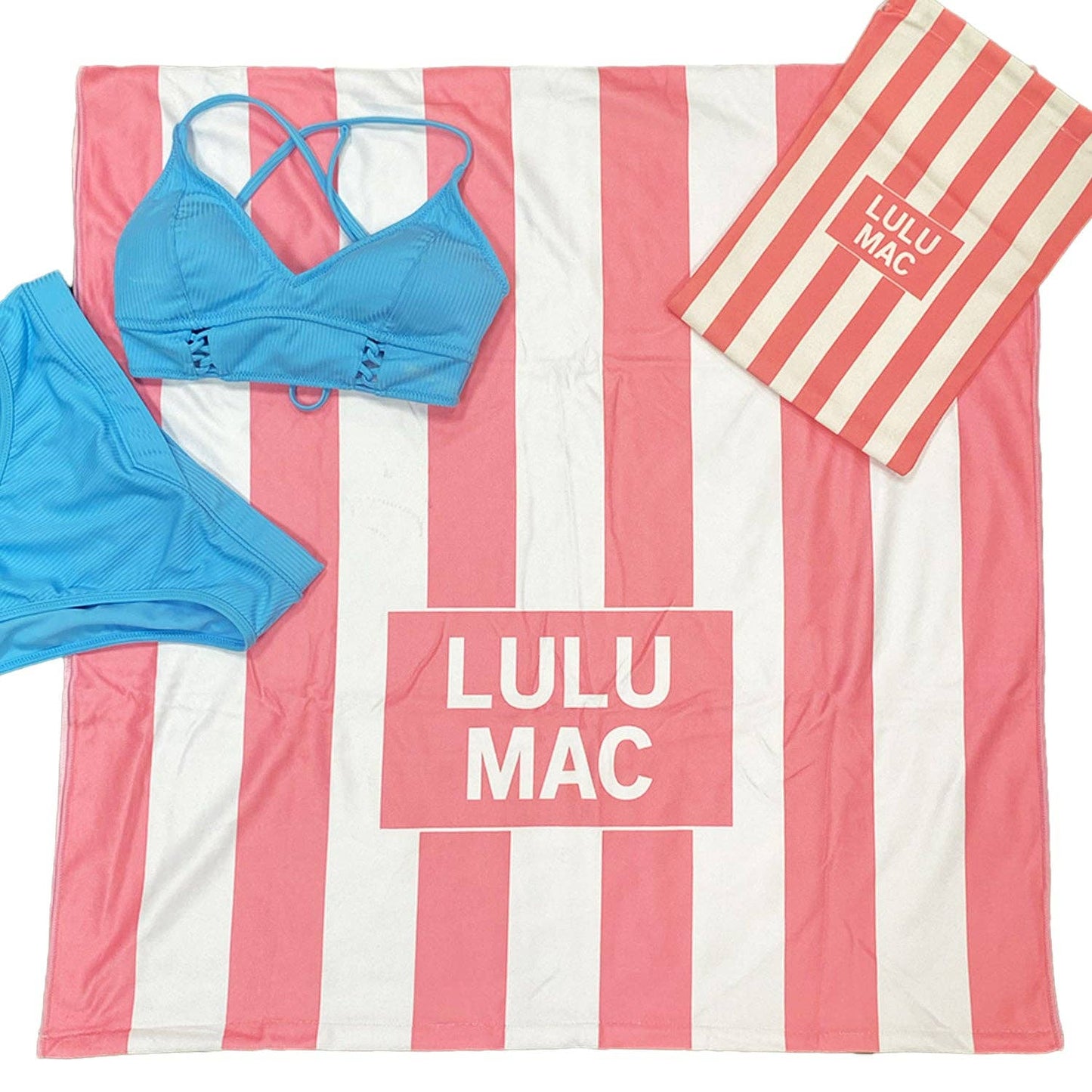 Lulu Mac Darby Beach Towel in Pink
