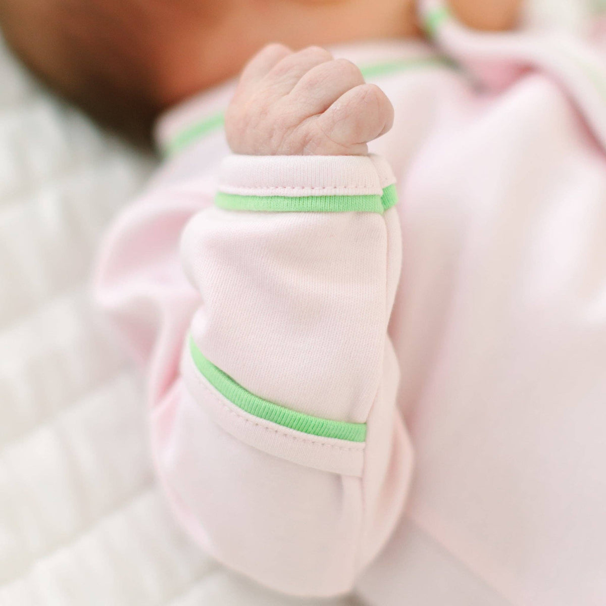 Bayou Baby Ruffle Footie - Pink