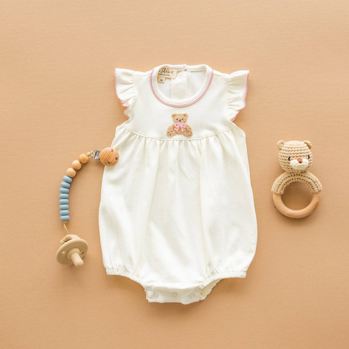 Bear Hugs Bubble - Dusty Rose