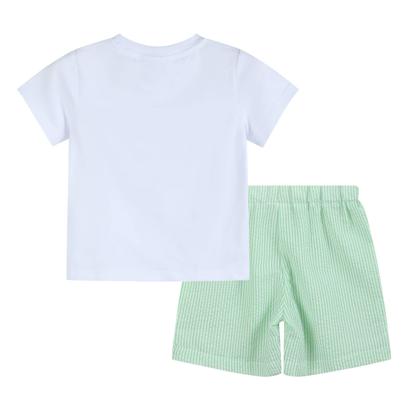 Seersucker Bunny Smocked Set