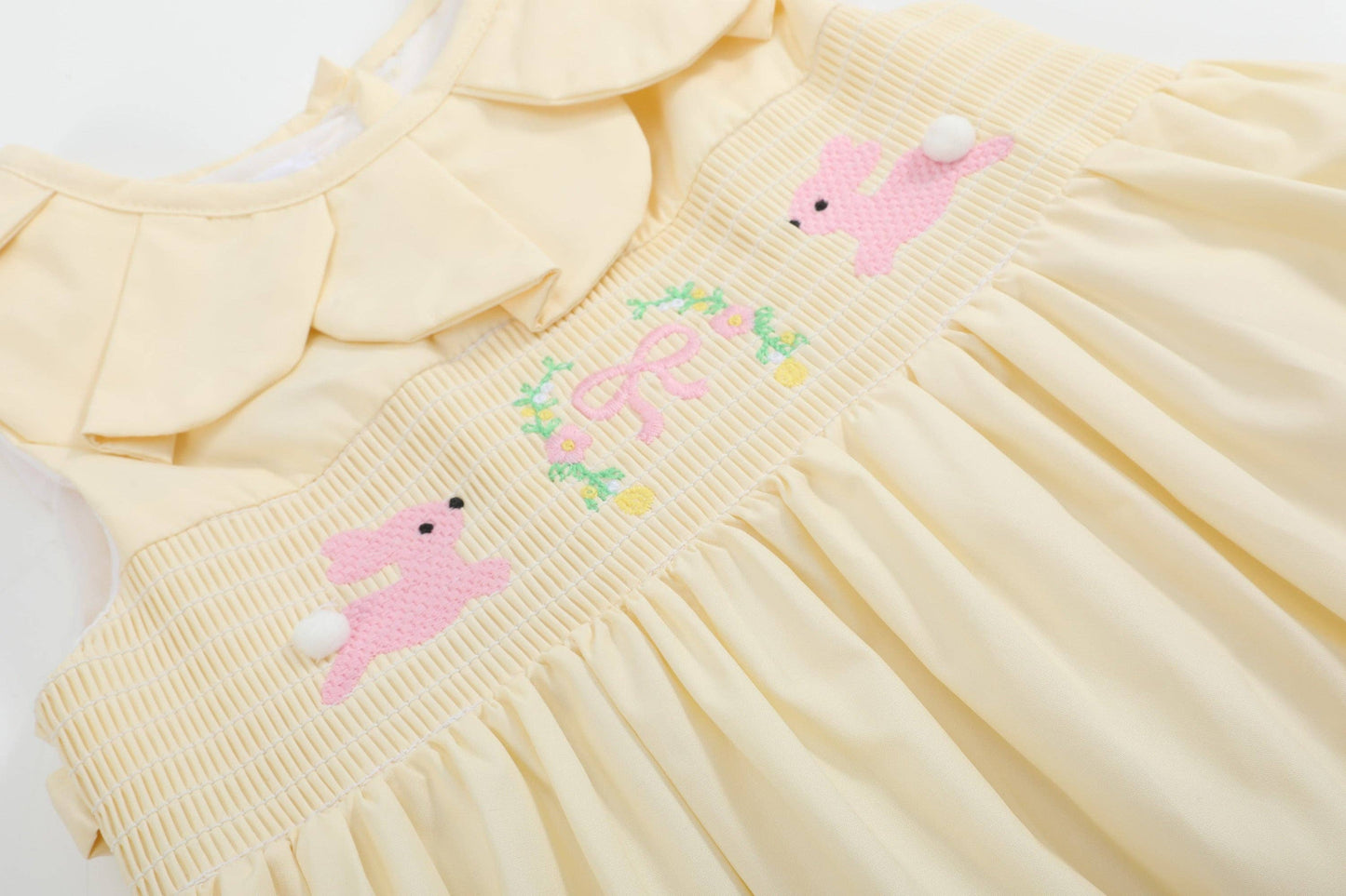 Petal Collared Smocked Dress