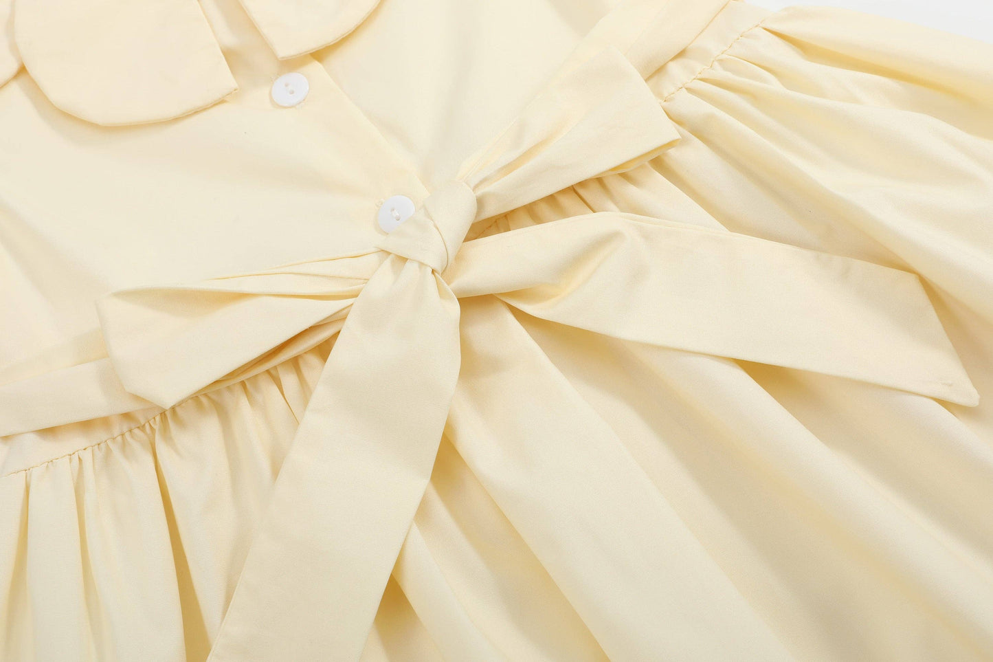 Petal Collared Smocked Dress