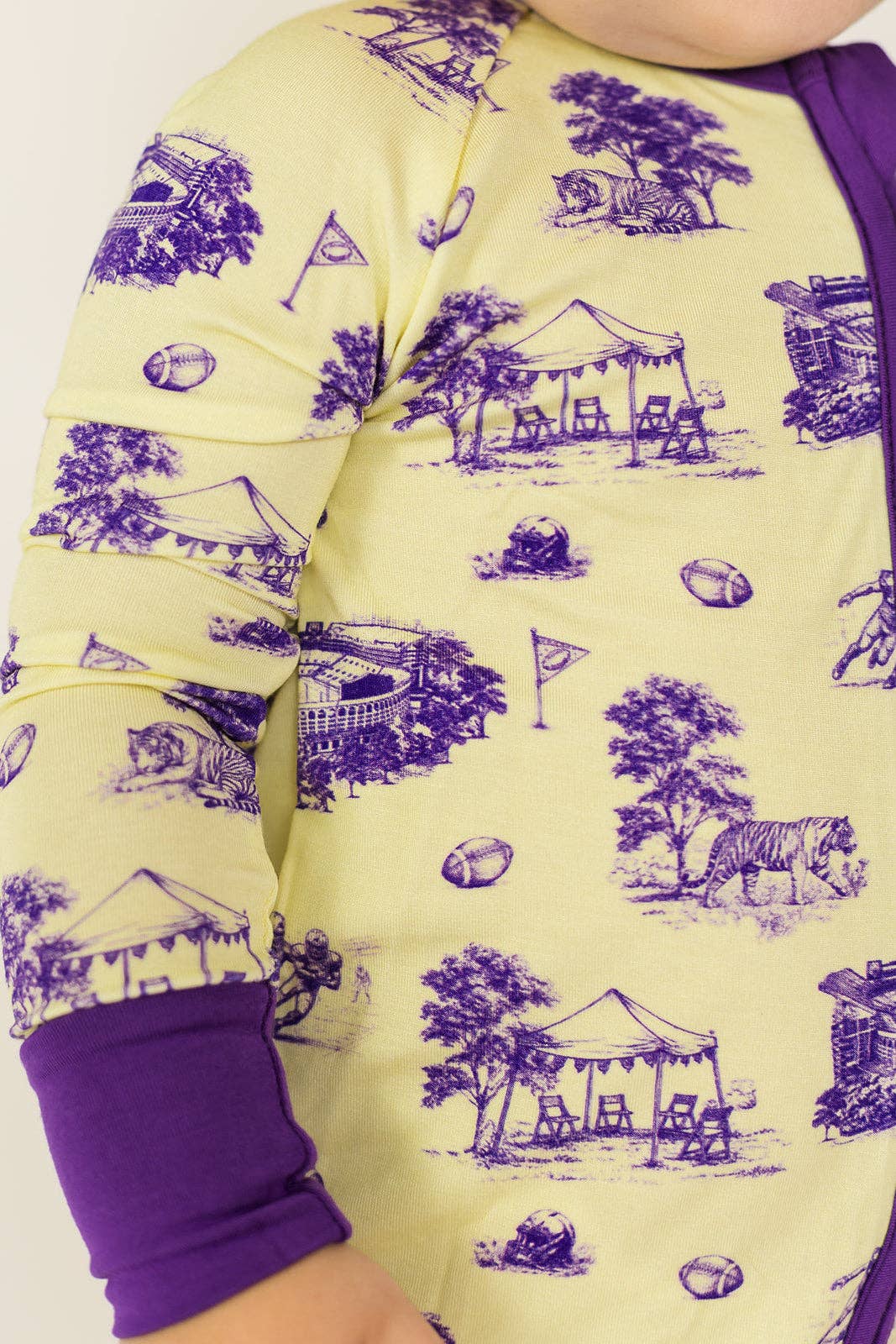 Tiger Toile Double Zipper Bamboo Sleeper