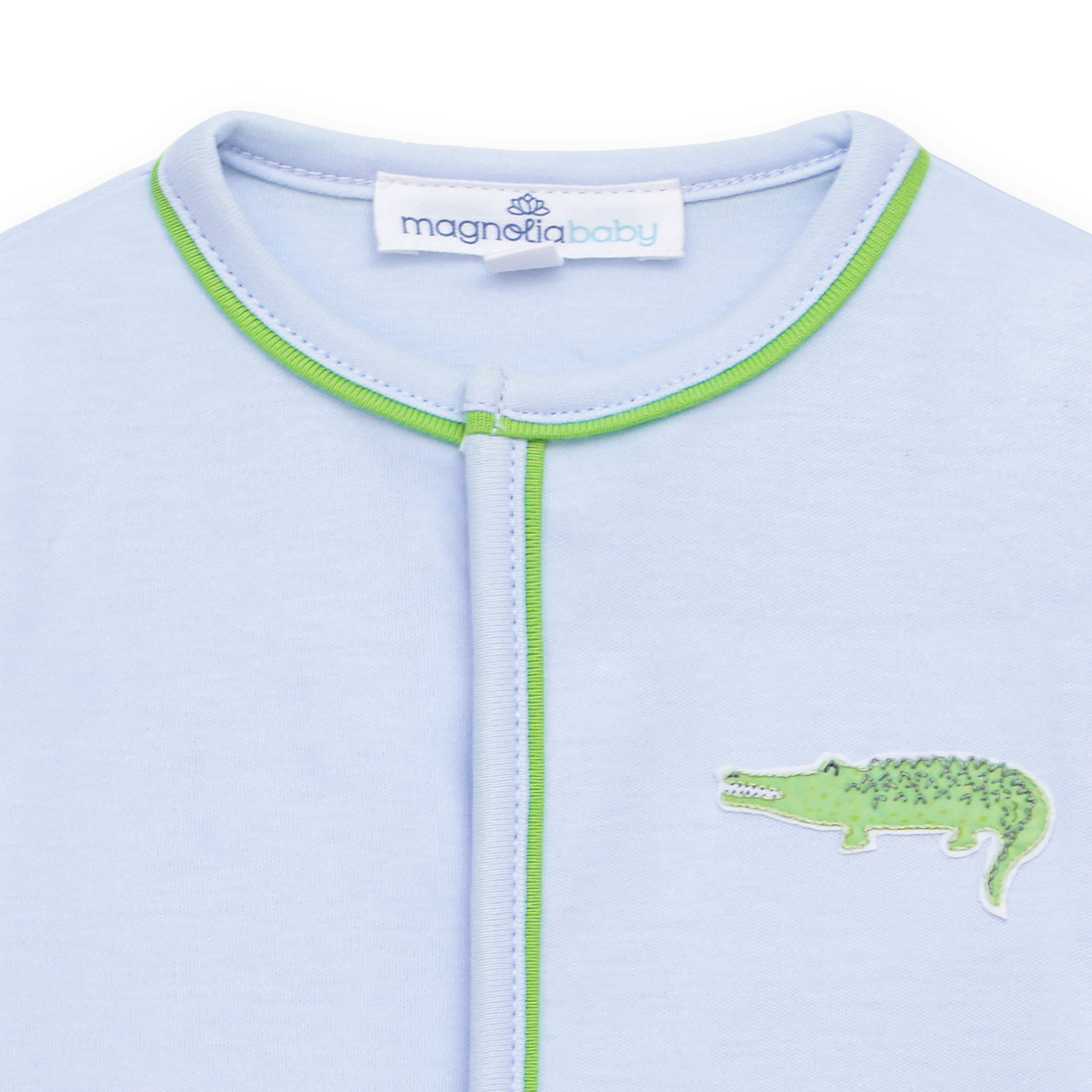 Bayou Baby Footie - Light Blue