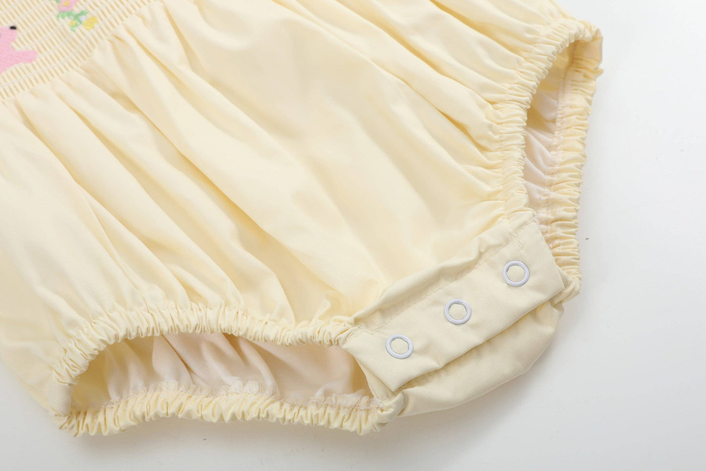 Petal Collared Smocked Bubble