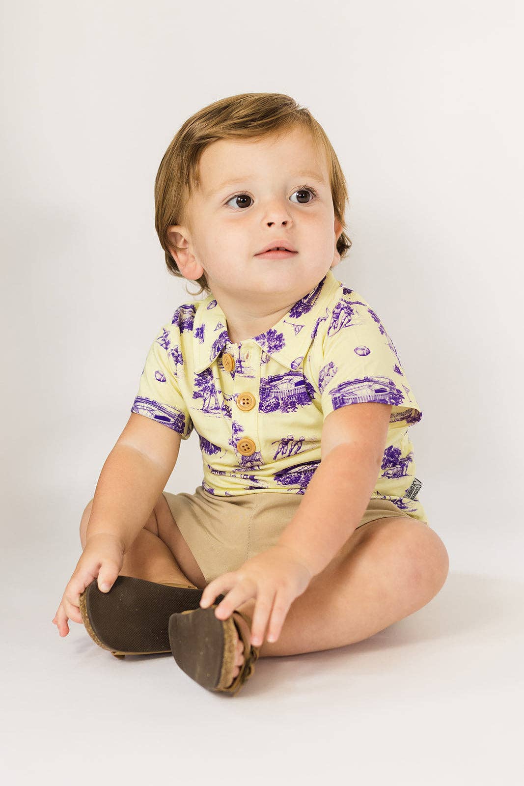 Tiger Toile Bamboo Polo