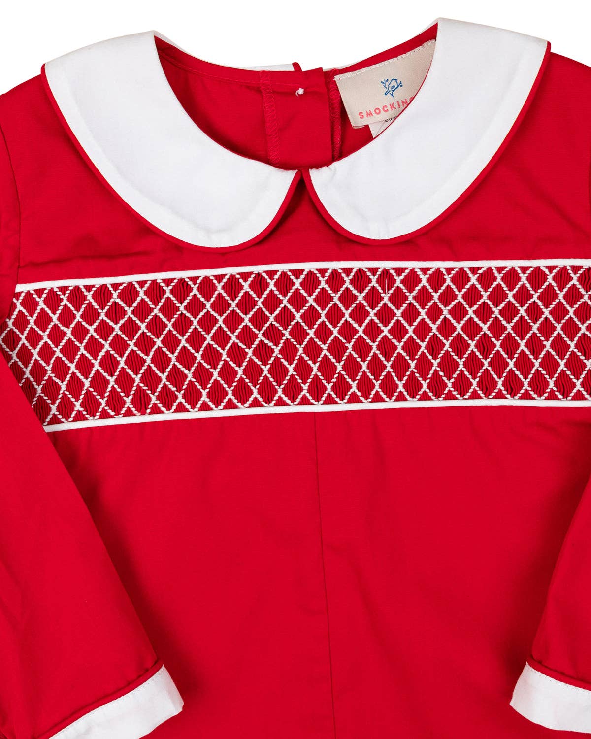 Red Smocked Shortall