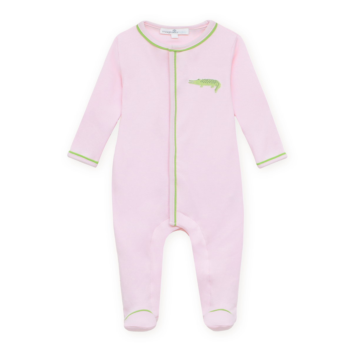 Bayou Baby Ruffle Footie - Pink