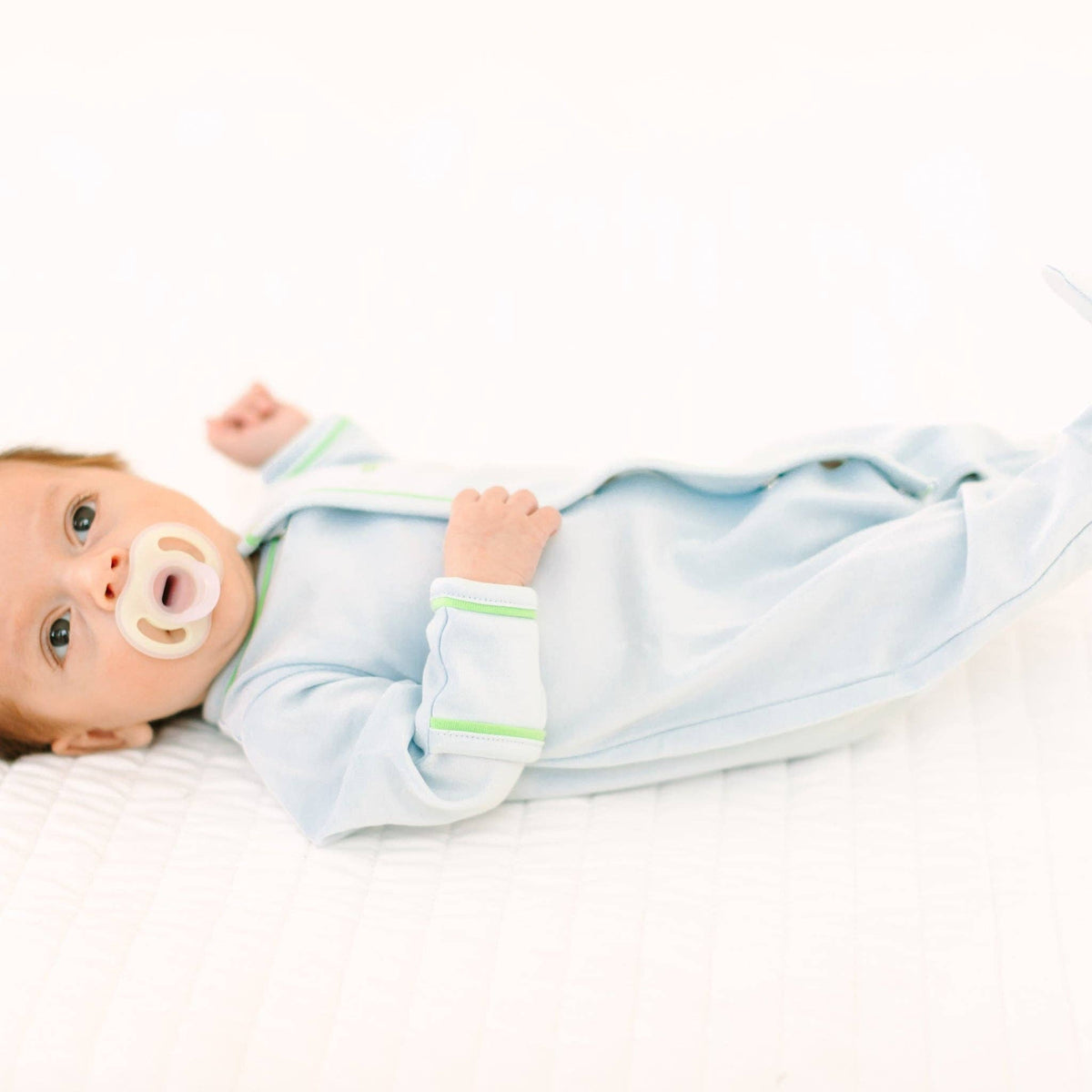 Bayou Baby Footie - Light Blue