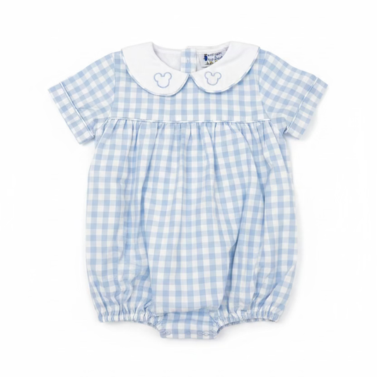 Carson and Friends Gingham Mouse Bubble- Blue